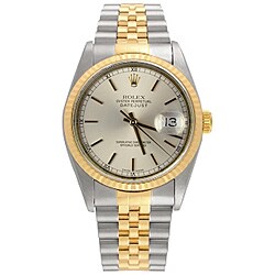 Pre-owned Rolex Datejust Men's Silver Dial Watch