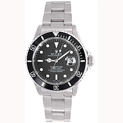 Pre-owned Rolex Submariner Men's Black Dial Watch