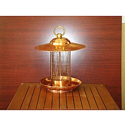 Hanging Copper Bird Feeder