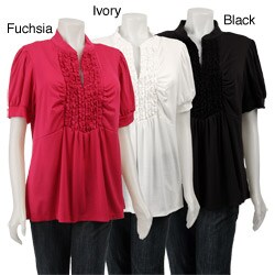 Simply Irresistible Women's Plus Size Ruffle Shirt