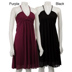 Ruby Women's V-neck Empire Dress