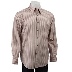 Joseph Abboud Men's Long-sleeve Stripe Woven Shirt
