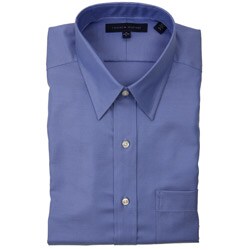 Tommy Hilfiger Men's Blue Twill Dress Shirt