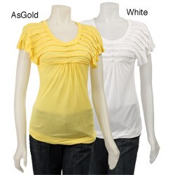 FINAL SALE Kische Women's Pleated Front Top