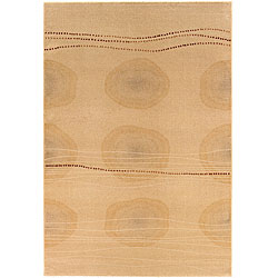 Wool and Faux Silk Rug (7'10 x 11'2)