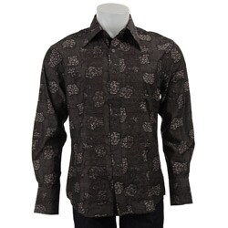 Jimi Hendrix Men's Turn the Tides Long-sleeve Woven Shirt