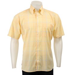 Alex Cannon Men's Short-sleeve Gingham Shirt