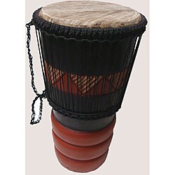 Handmade Tall Bongo Drum (Ghana)