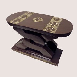 Hand-finished Ashanti Oblong Stool (Ghana)