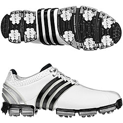 Adidas Tour 360 3.0 Men's White/ Black Golf Shoes