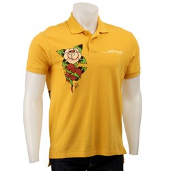 Ed Hardy Men's 'Rising Eagle' Short-sleeve Polo Shirt
