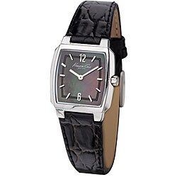Kenneth Cole Women's Black Leather Strap Watch