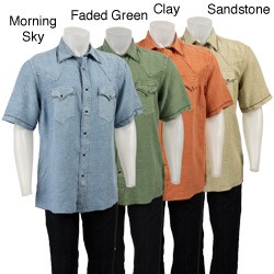 FINAL SALE Ryan Michael Men's Silk/ Linen Blend Shirt