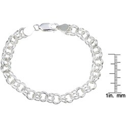 Sterling Essentials Sterling Silver 7-inch Classic Charm Bracelet