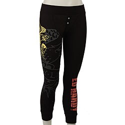 Ed Hardy Women's Black Eagle Thermal Long Johns
