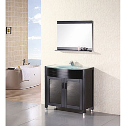 Contemporary Bathroom Vanity with Waterfall Faucet.