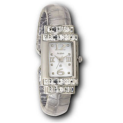 Avalon Women's Crystal Cuff Bangle Watch