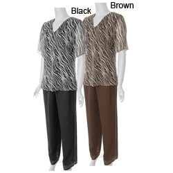 Adi Designs Plus Size 2-piece Pant Suit