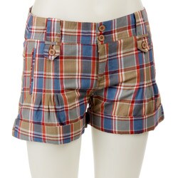 FINAL SALE Delicia Women's Plaid Shorts