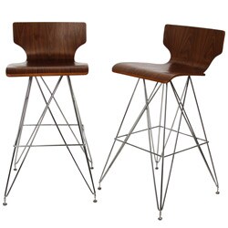 Rae Walnut Barstools (Set of 2)
