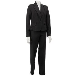 In The Now Women's 1-button 2-piece Pant Suit