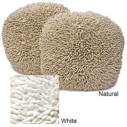 Magic Makeover Shag 2-piece Round Decorative Pillow Set