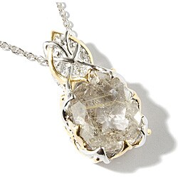 Michael Valitutti Silver Rutilated Quartz Necklace