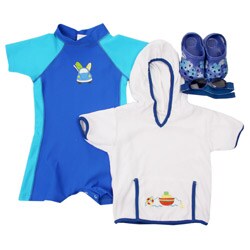 FINAL SALE iPlay Infant Boy's 4-piece Beachwear Set