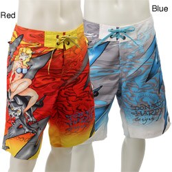 Ed Hardy Men's Hollywood Girl Boardshorts