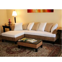 Punta Gorda Indoor Wicker Sectional Furniture