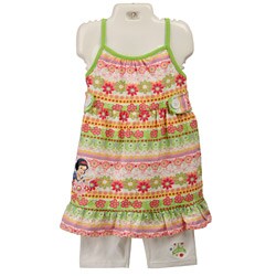 Disney's Girl's Snow White Flower Tunic with Leggings Set