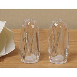Nambe Twist Crystal Salt and Pepper Set