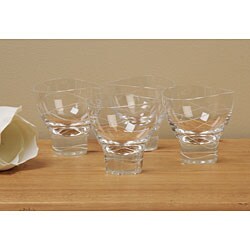Nambe Motus 4-piece Double Old-fashioned Glass Set