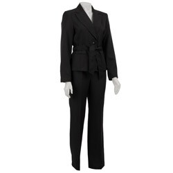 Larry Levine Women's Broadway Stripe Pant Suit