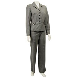 Larry Levine Women's 'Belmont Tic' Pant Suit