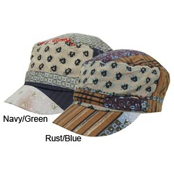 Adi Designs Hard Brim Patchwork Military Hat