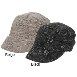 Adi Designs Floral Print Military Hat