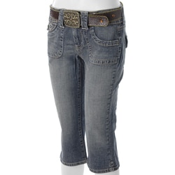 Apt. 9 Women's Denim Capris with Embellished Belt