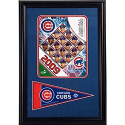 2009 Chicago Cubs 12x18 Print with Mini Pennant