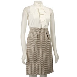 Ellen Tracy Women's Mock 2-piece Dress