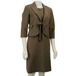 Larry Levine Women's 3/4-sleeve Jacket and A-line Dress