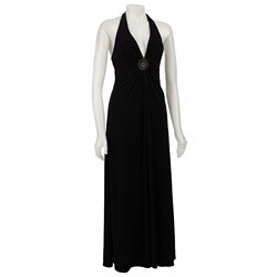Essentials by A.B.S Women's Halter Maxi Dress 