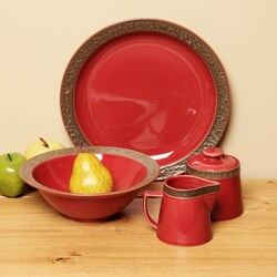 Sango Rustic Cranberry 5-piece Completer Dinnerware Set