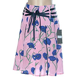 D.E.P.T. La Dolce Vita Women's Pink Floral Skirt