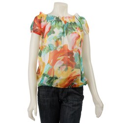 FINAL SALE Renee C. Women's Floral Print Top
