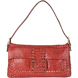 Fendi Small Red Parchment Handbag