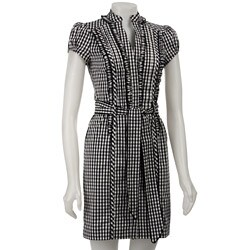 Jessica Simpson Women's Checkered Shirt Dress