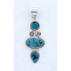 Sterling Silver Turquoise Pendant (India)