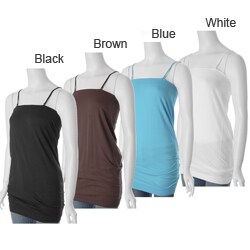 M USA Junior's Spaghetti Strap Banded Bottom Tunic