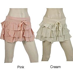 YFB Women's Silk Blend Ruffle Skirt